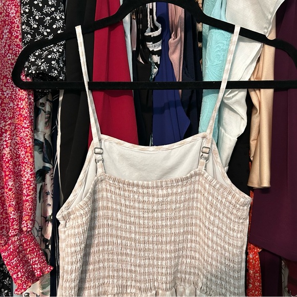 Japna Tan & White Gingham Dress - Picture 6 of 10